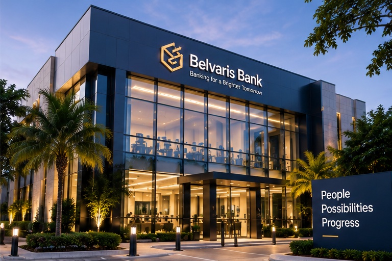 Belvaris Bank branch building